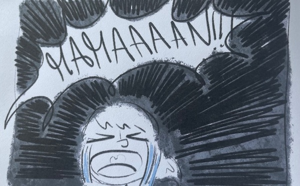 Tat exprimant sa peur 